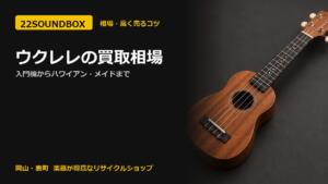 ウクレレの買取相場｜入門機からハワイアン・メイドまで（22SOUNDBOX 岡山・表町）